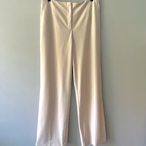 TALBOTS light beige smooth finish light stretch pants size 12 excellent